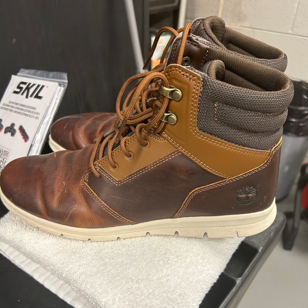 Timberland Men's Two-Tone Leather Boots